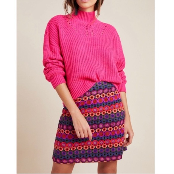 Anthropologie Dresses & Skirts - Anthropologie Hutch Ellen Embroidered Mini Skirt